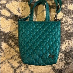 LUG TIPTOE  LUXE CROSSBODY TOTE IN SAGE